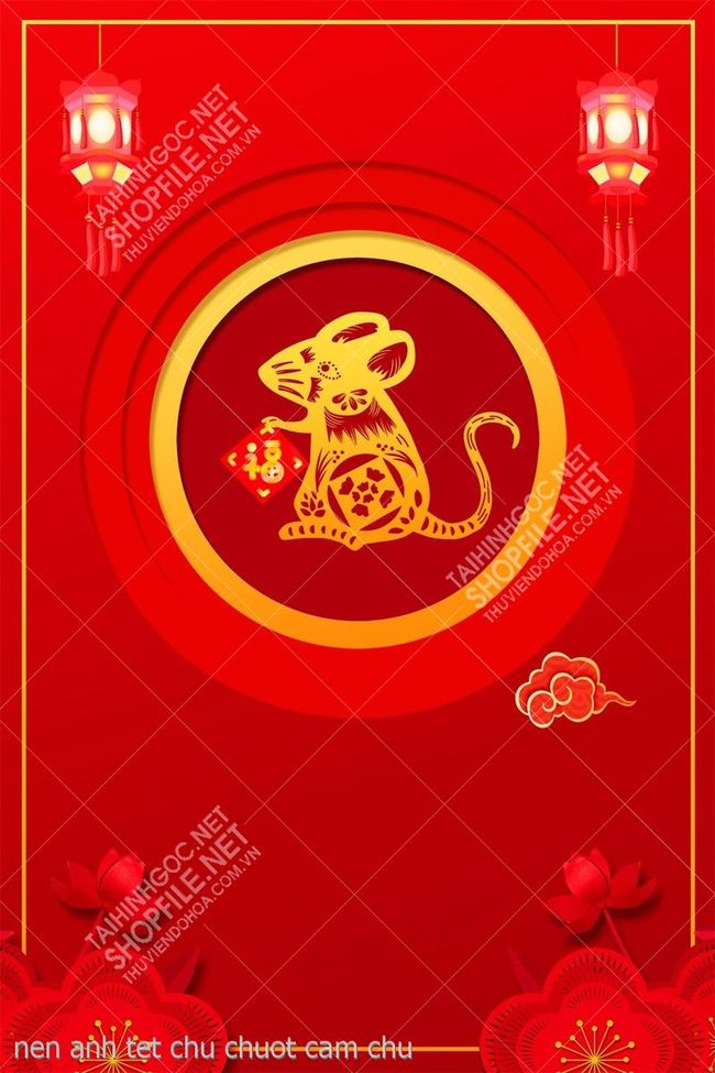 nen anh tet chu chuot cam chu